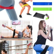 Leyaton Aerobik Band Latex Aerobik Bandı Pilates Yoga Lastiği 5'li Set