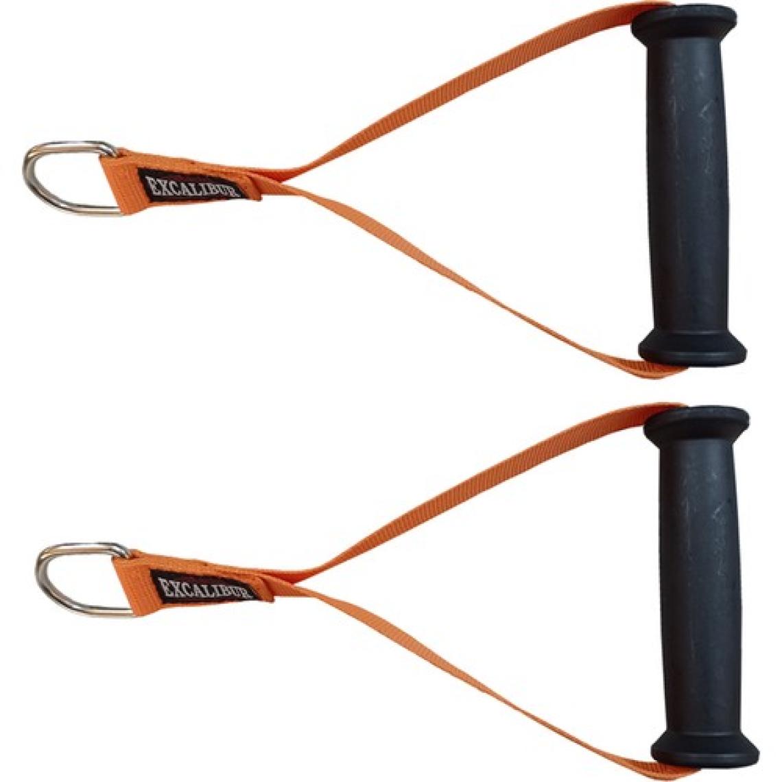 Excalibur Fitness Direnç Lastiği Elciği Ağırlık Çekiş Aparatı Elcik -  25 cm Çiftturuncu