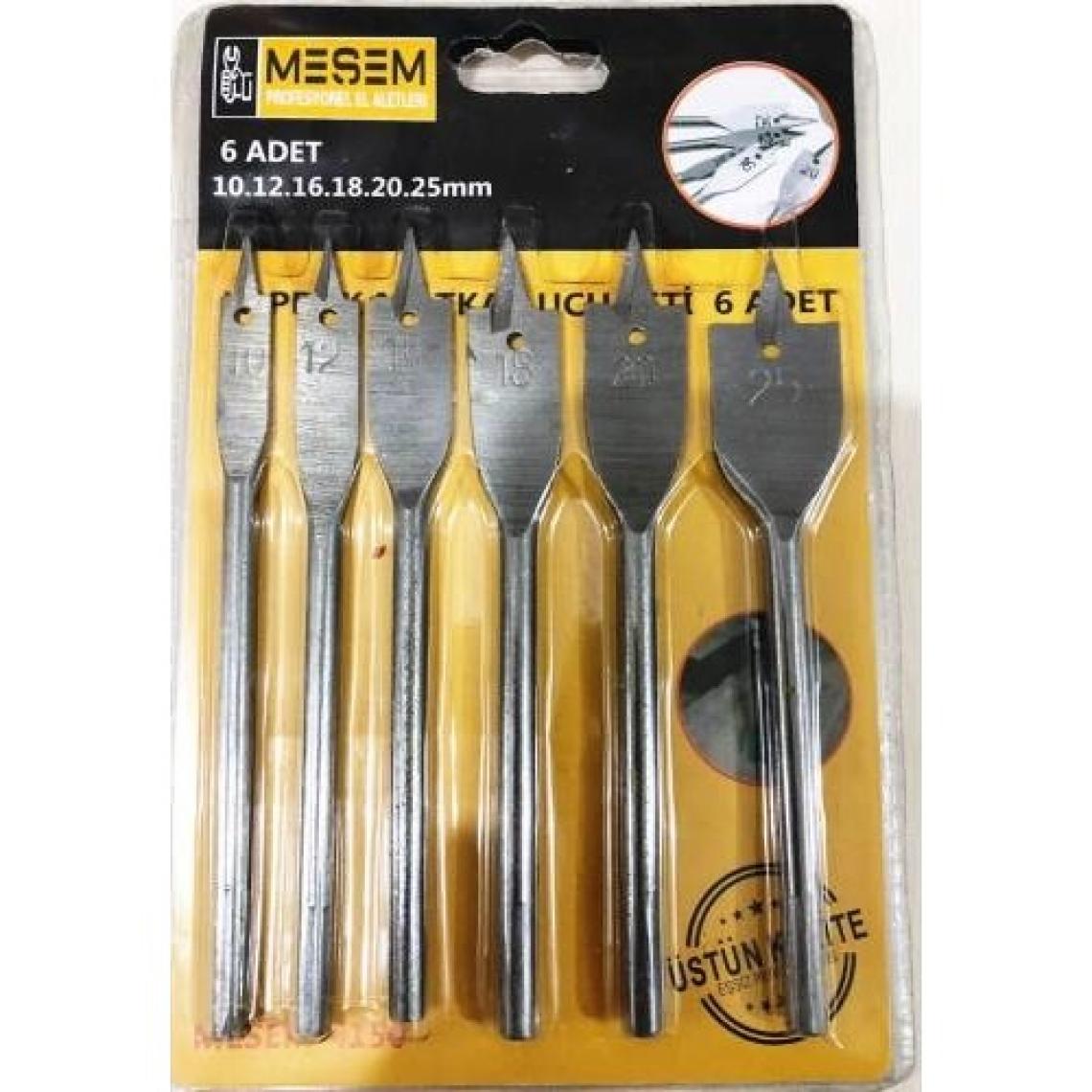 Meşem Yaprak Matkap Ucu Seti 6 Parça Tahta Ahşap Oyma Kelebek Set