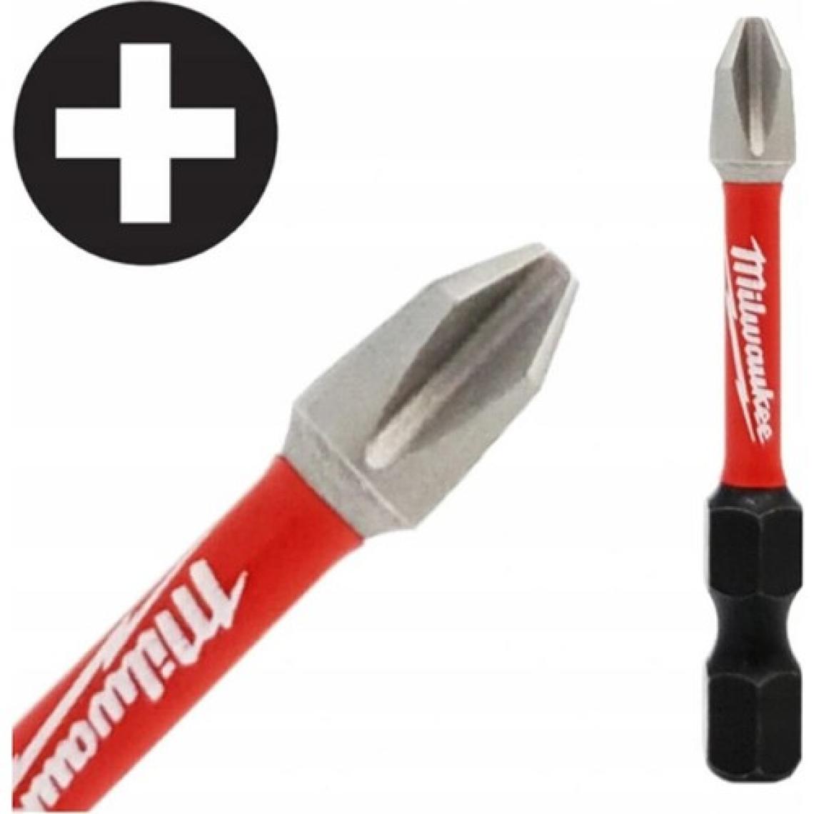 Milwaukee Bits Uç Matkap Ucu Tornavida Ucu Vidalama Ucu PH2 50 mm T4932430855 - 1 Adet