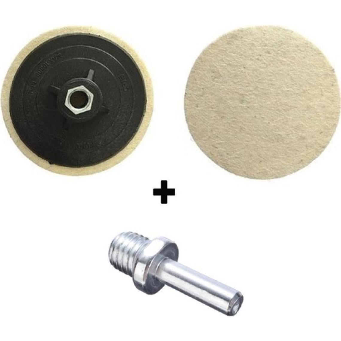 Ugr Metal Mermer Parlatma Polisaj Keçesi + Matkap Aparatı 115 mm M14
