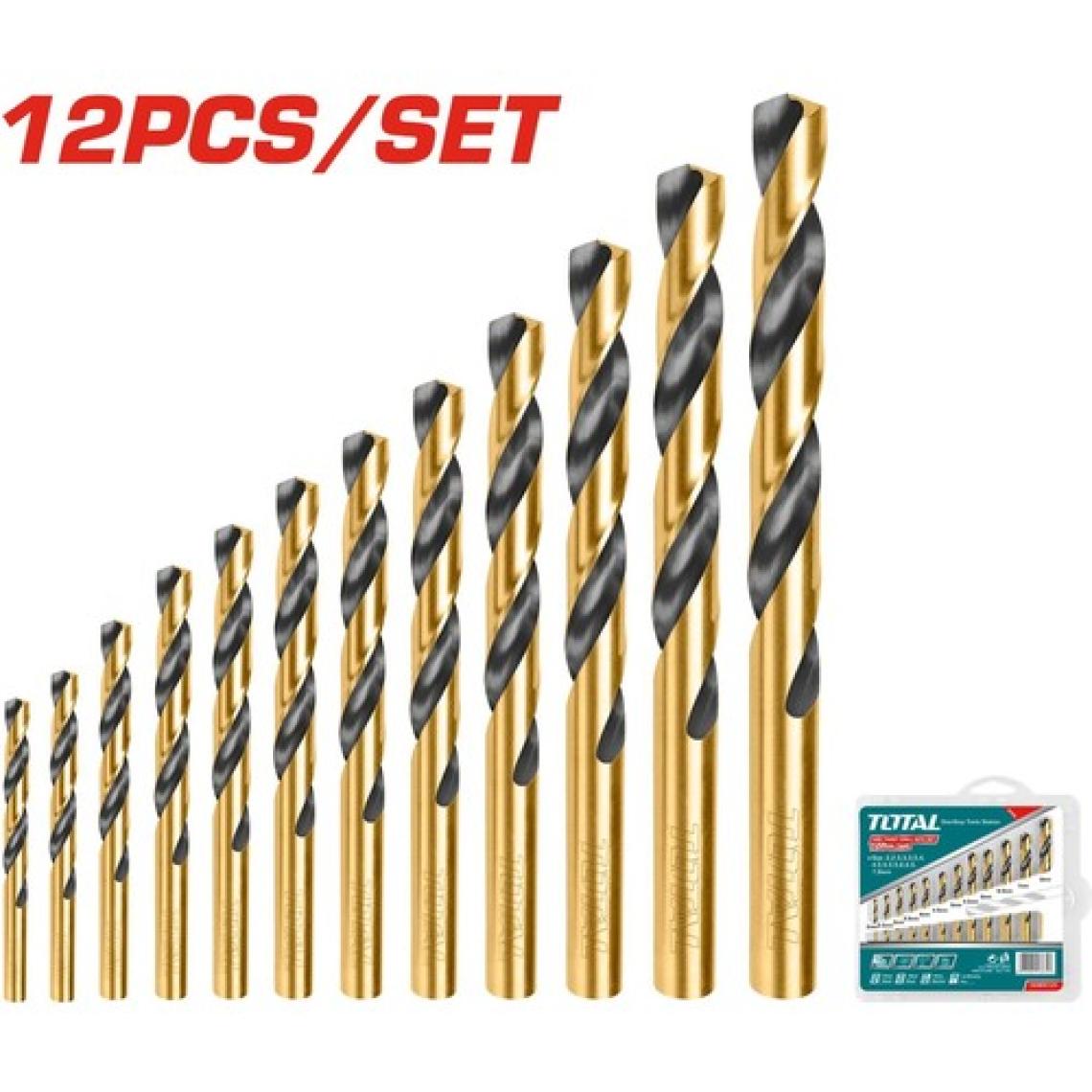 Total 12 Parça Hss Matkap Ucu Set - TACSD0125
