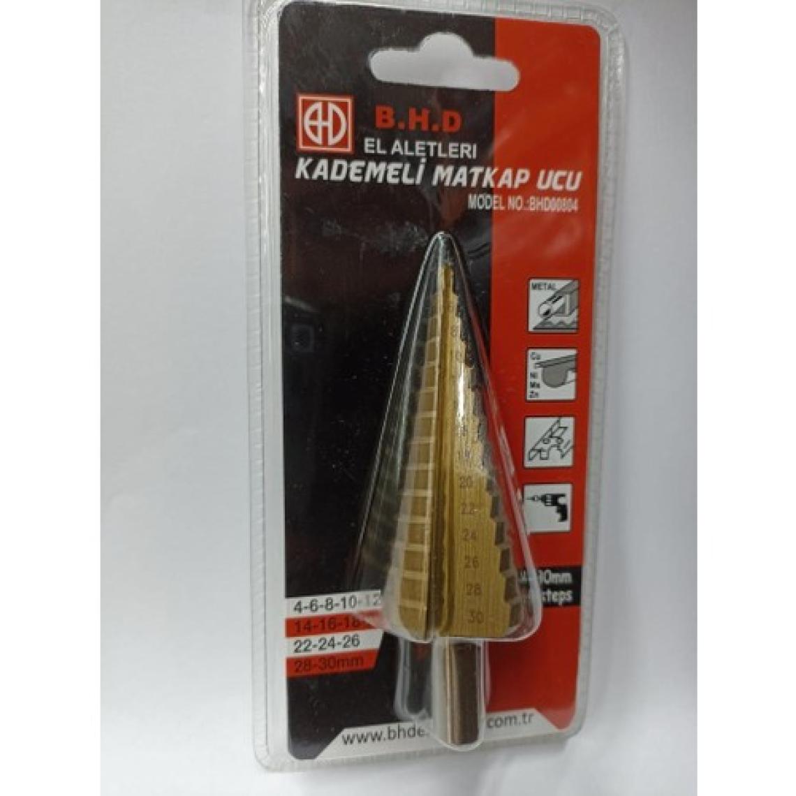 BHD Kademeli Matkap Ucu 4-30 mm BHD-00804