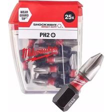 Milwaukee Bits Uç Ph2 25 mm 25'li Paket Shockwave
