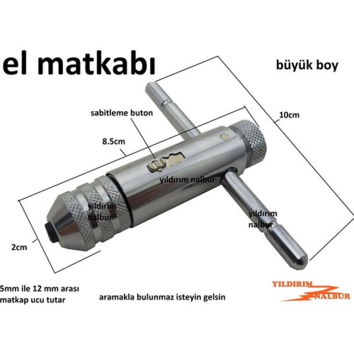 Yıldırım El Matkabı Manuel Delme Matkap Küçük Boy 3-8 Hobi Matkap