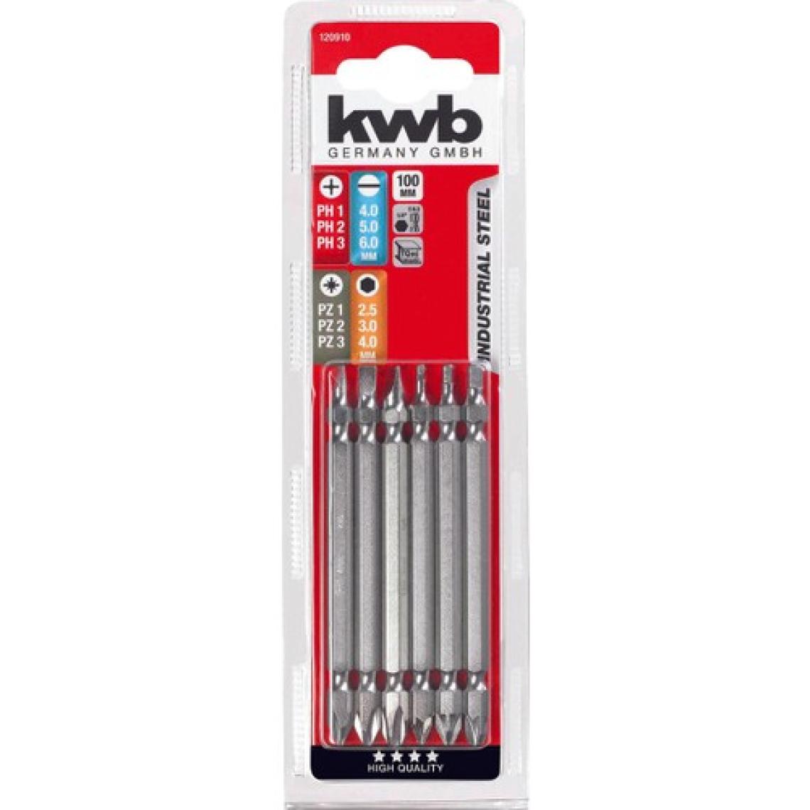 Kwb Çift Taraflı Bits Uc 100Mm 6Pcs.