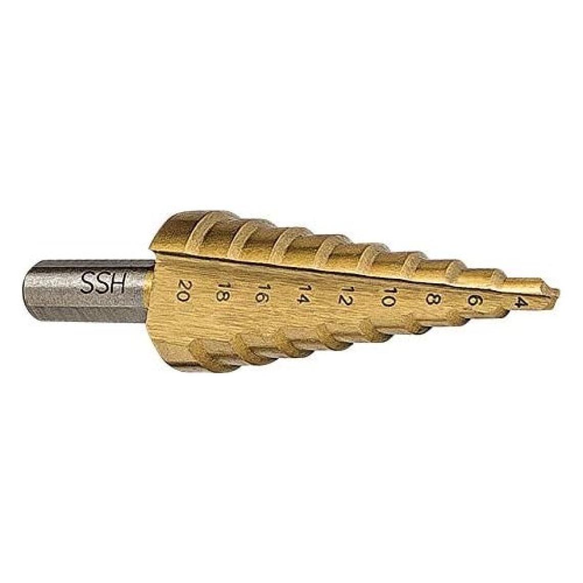 Bay-Tec Kademeli Matkap Ucu 4-20 Mm Sarı Titanyum Kozalak Panç