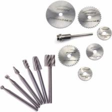 Merttools 12'li Set Hss Matkap Ucu 6'lı Ahşap Oyma Dremel + 6'lı Döner Dairesel Mini Testere