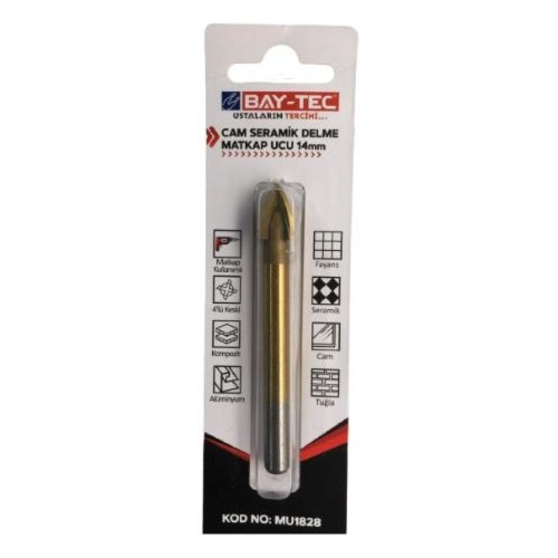 Bay-Tec MU1828 Cam Seramik Delme Matkap Ucu 14 mm