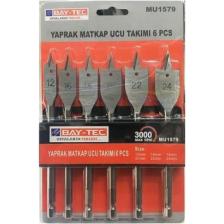 Bay-Tec Yaprak Matkap Ucu Takımı 6 Parça 12-16-18-20-22-24