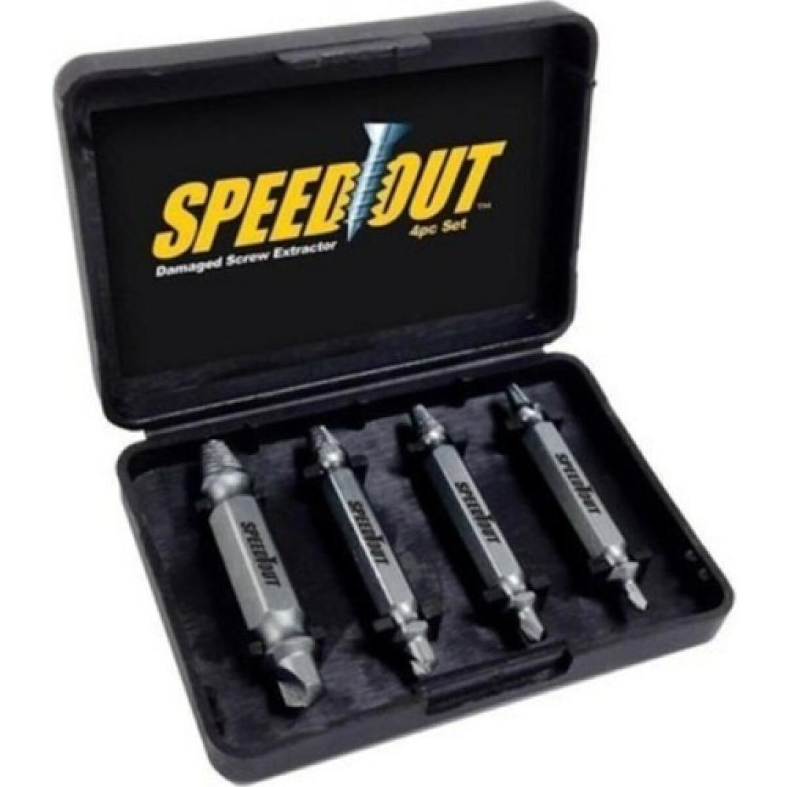 Speed Out Hasarlı Vida Çıkarıcı Küflü Vida Sökücü Speed Out Bits Uç 4 Parça