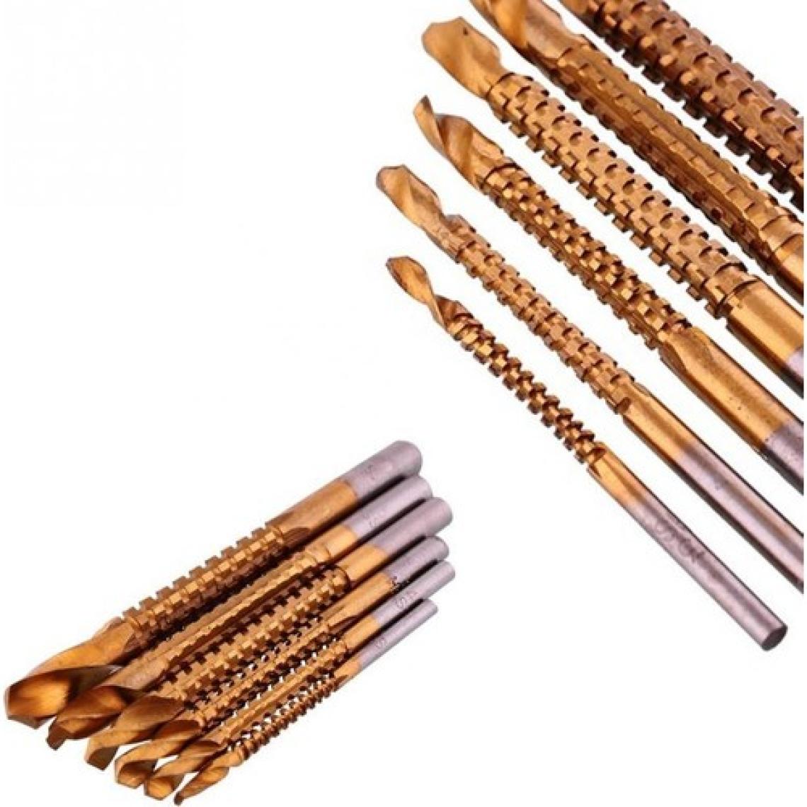Profi̇sher Titanyum Kaplı Hss Havşa Matkap Ucu 4/5/6/7/8 mm 6'lı Set