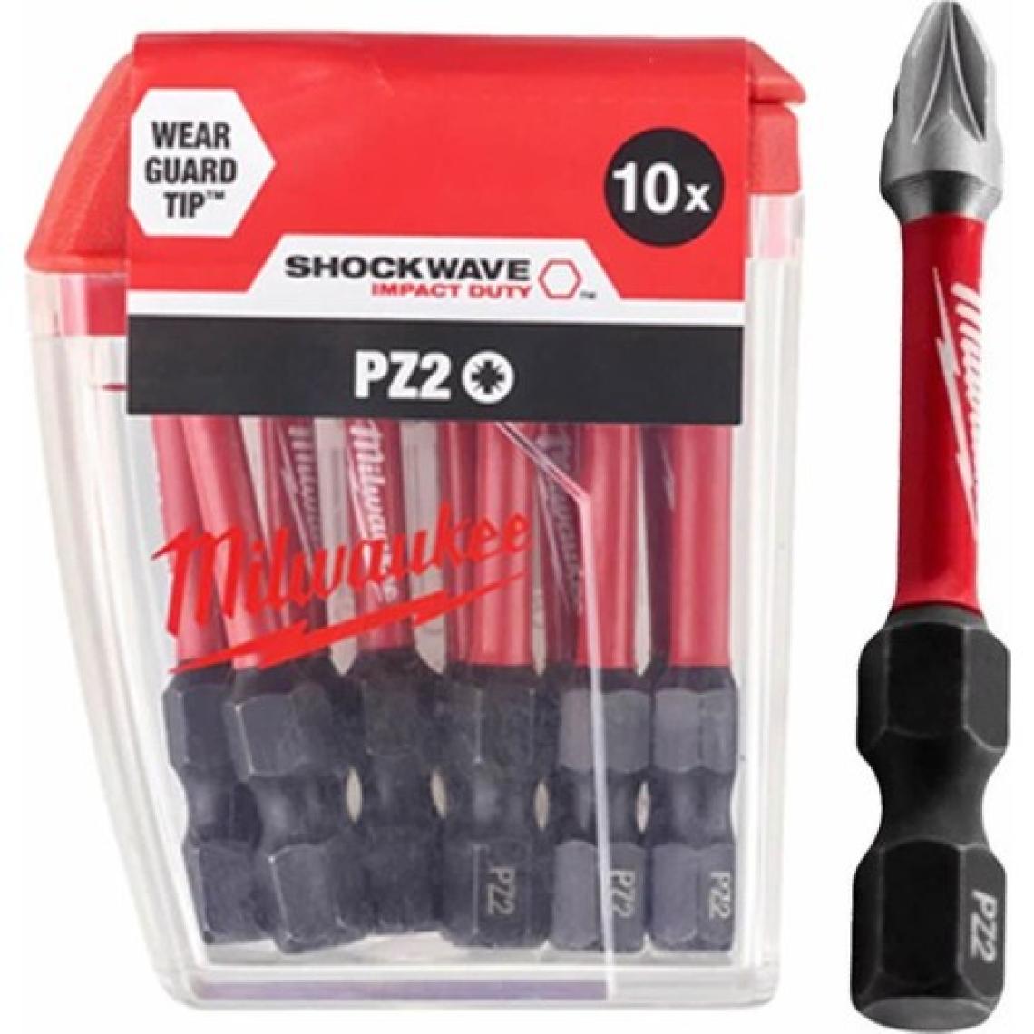 Milwaukee Bits Uç Matkap Ucu Tornavida Ucu Vidalama Ucu PZ2-50MM T4932430866 - 10 Adet