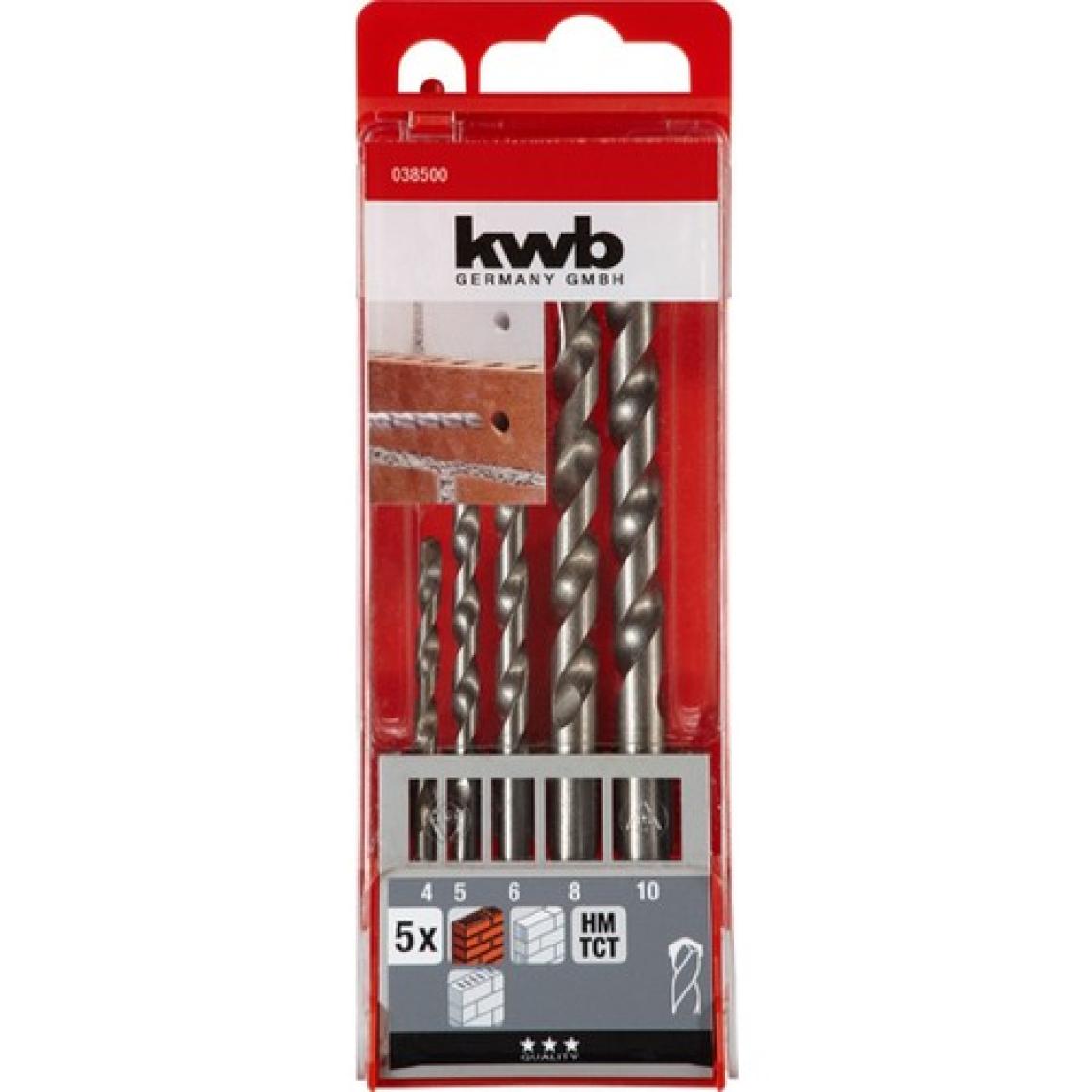 Kwb 49038500 Beton Matkap Uç Seti 5 Parça  4-10 mm