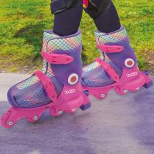 Ayarlanabilir Dönüşen Tekerlekli 2 In 1 Twisty Paten - Mor