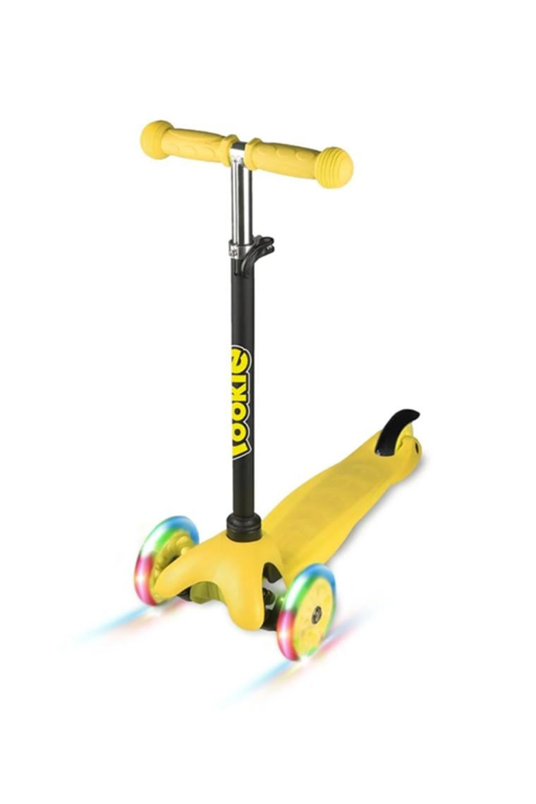 Rookie Sarı 3 Tekerlekli Işıklı Çocuk Scooter