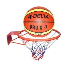 Delta Basketbol Çemberi No7 PRO-X Basketbol Topu Basketbol Filesi Üçlü Set