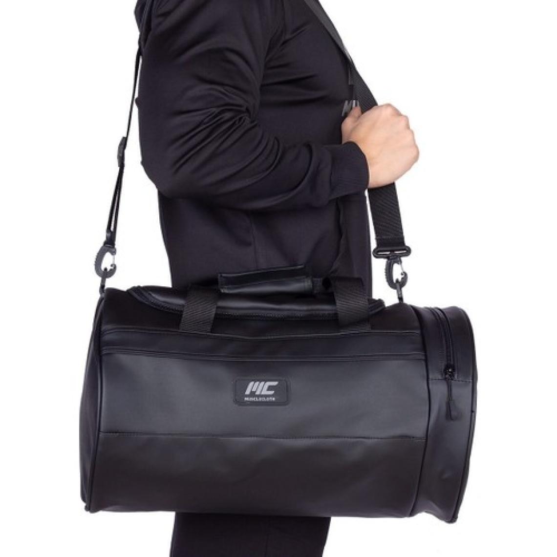 Musclecloth Elite Duffel Bag Silindir Spor Çanta Siyah 28 L