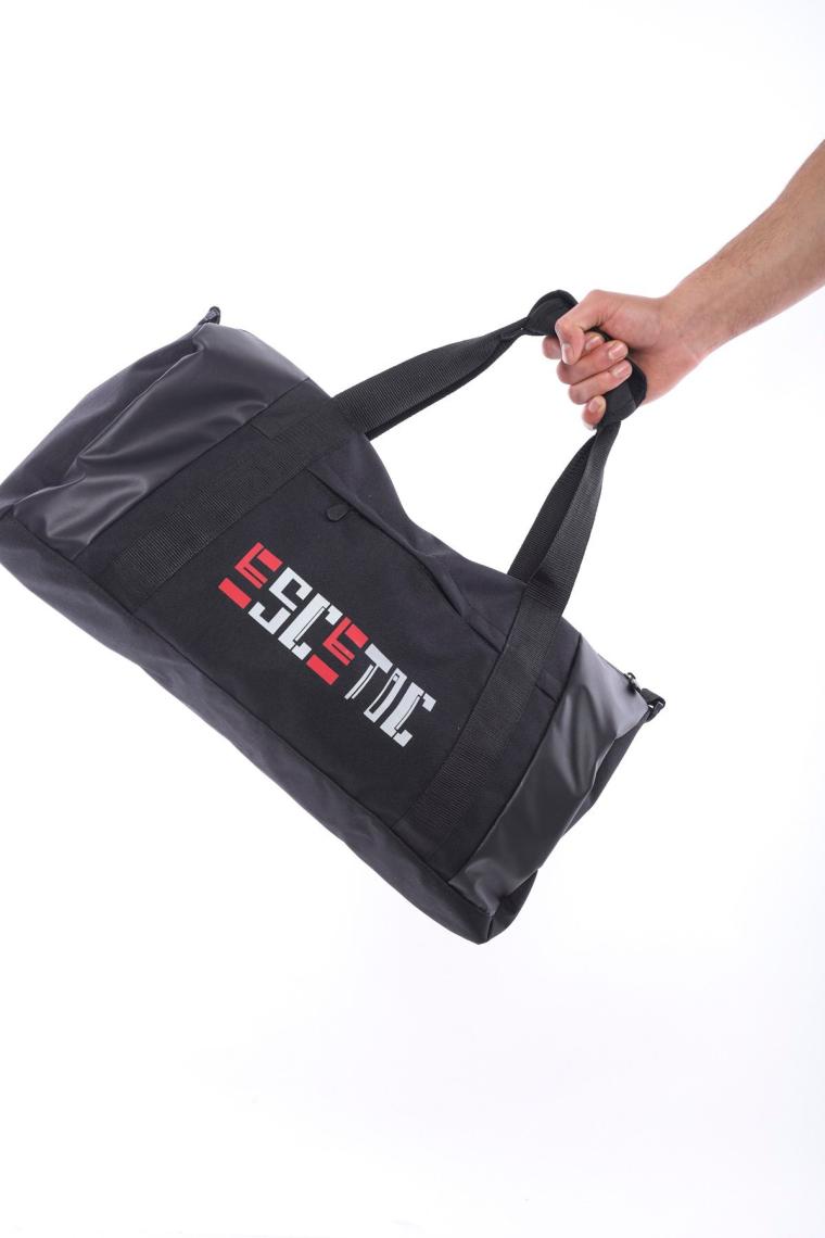 Escetic Siyah Unisex Su Geçirmez Omuz Askılı Spor Fitness Seyahat Çanta C5005