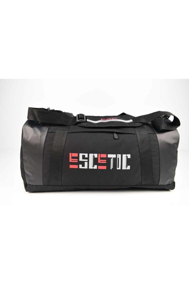 Escetic Siyah Unisex Su Geçirmez Omuz Askılı Spor Fitness Seyahat Çanta C5005