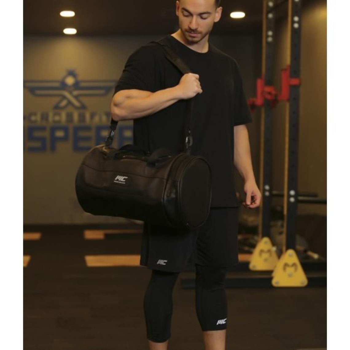 Musclecloth Elite Duffel Bag Silindir Spor Çanta Siyah 28 L