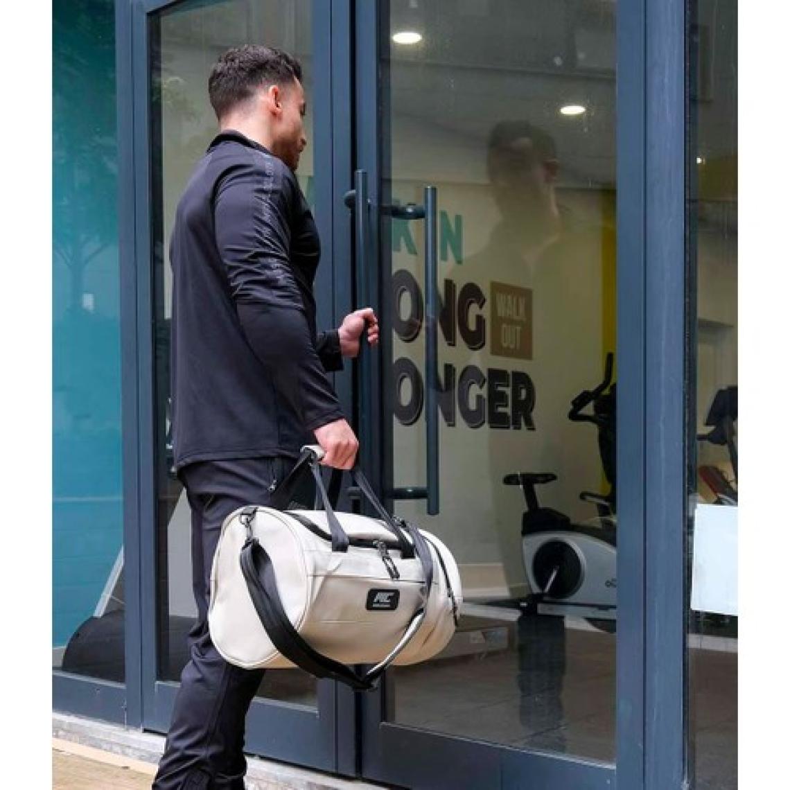 Musclecloth Elite Duffel Bag Silindir Spor Çanta Bej 28 L