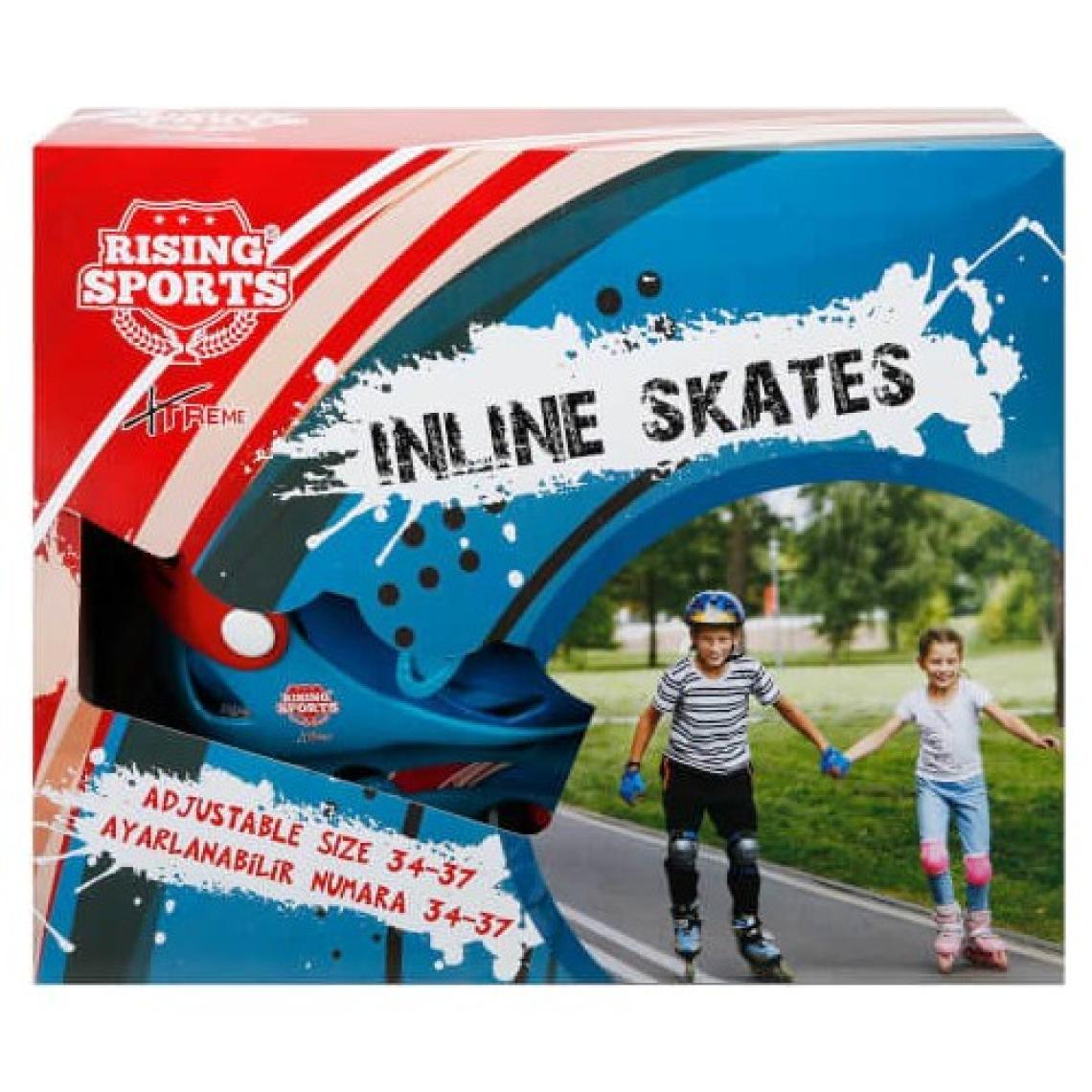 Rising Sports 4 Teker Paten 34/37 Mavi