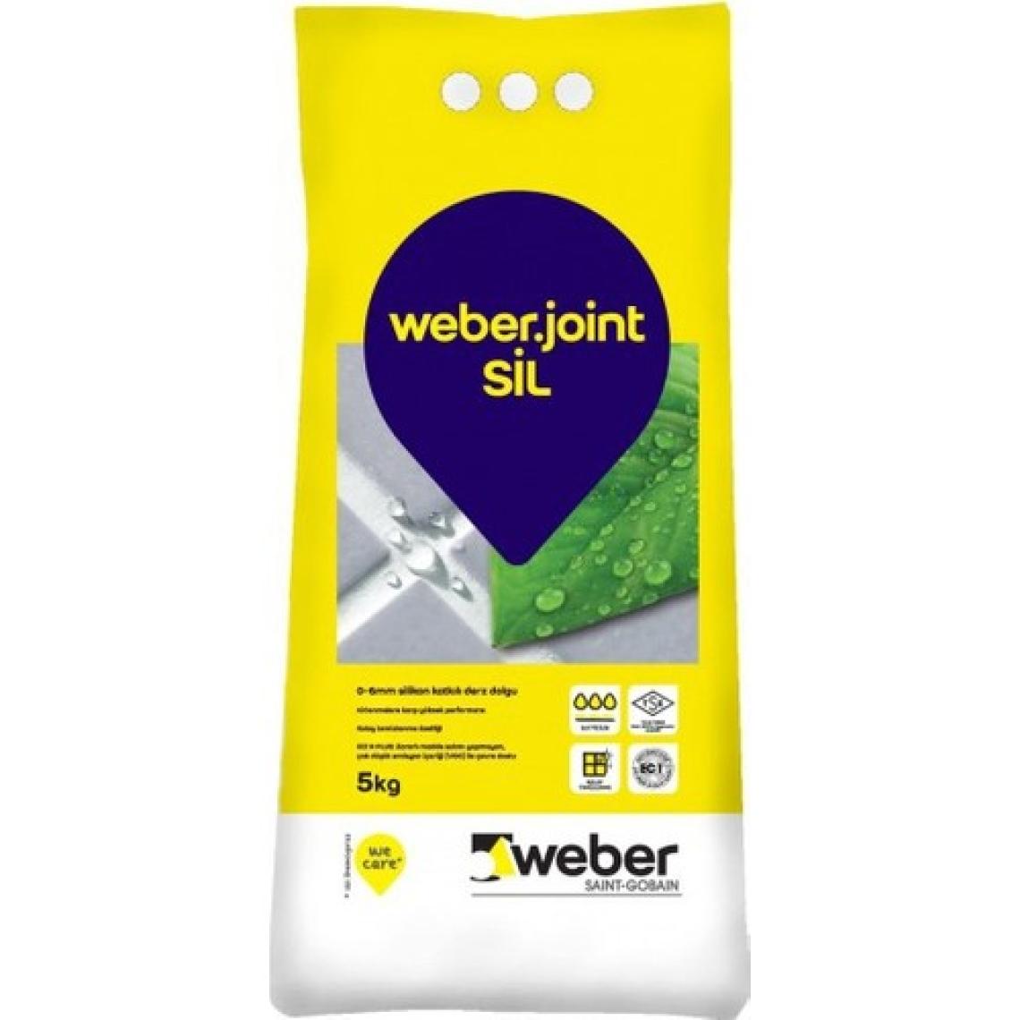 Weber Silikonlu Derz Dolgusu 5 Kg Gri