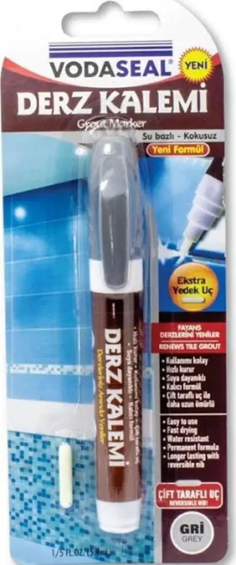 Vodaseal Derz Çizgisi Yenileme Kalemi Tekli Gri