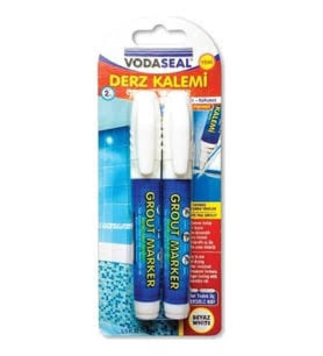 Vodaseal Fayans Derz Kalemi Yedek Uçlu Beyaz 2 li Set