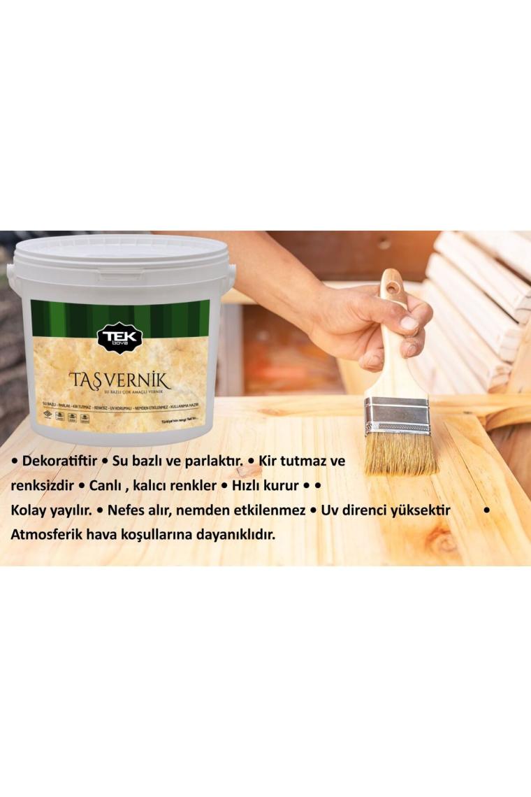 Tek Boya Su Bazlı 2.5 lt Taş Vernik