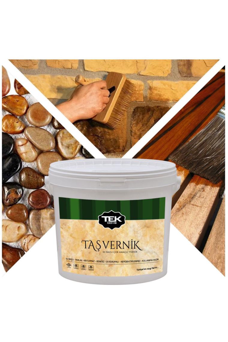 Tek Boya Su Bazlı 2.5 lt Taş Vernik