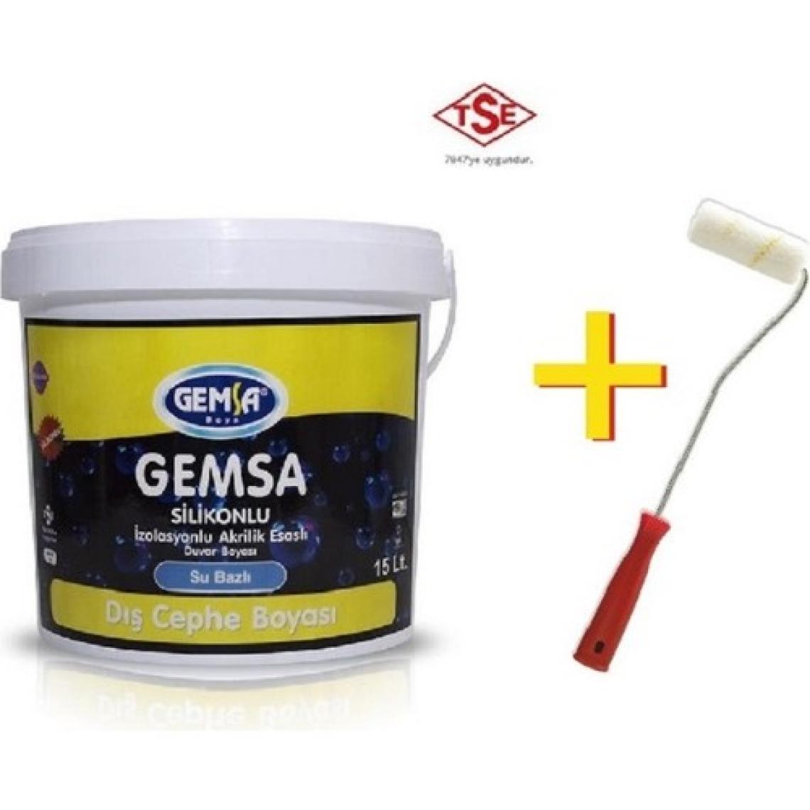 Gemsa Silikonlu Dış Cephe Boyası Su Bazlı 1 kg Olivin