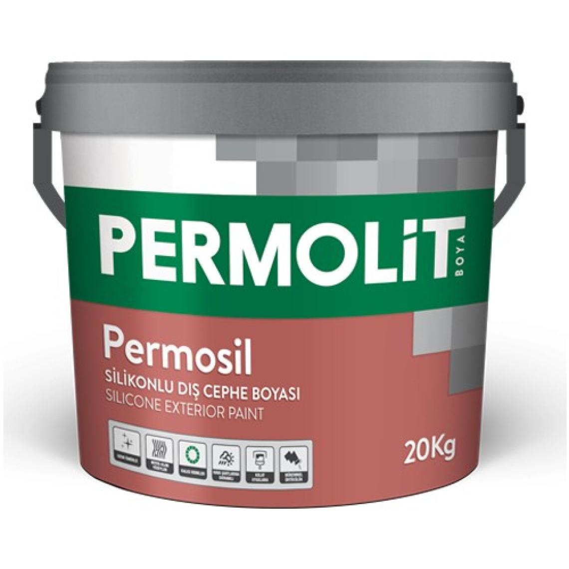 Permolit Permosil Silikonlu Dış Cephe Boyası 1205-AMAZON 3.5 kg