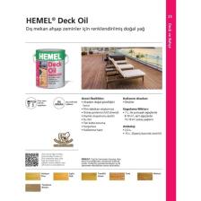Hemel  Deck Oil 2,5 lt Dış Mekan Ahşap Zeminler İçin Renklendirilmiş Doğal Yağ