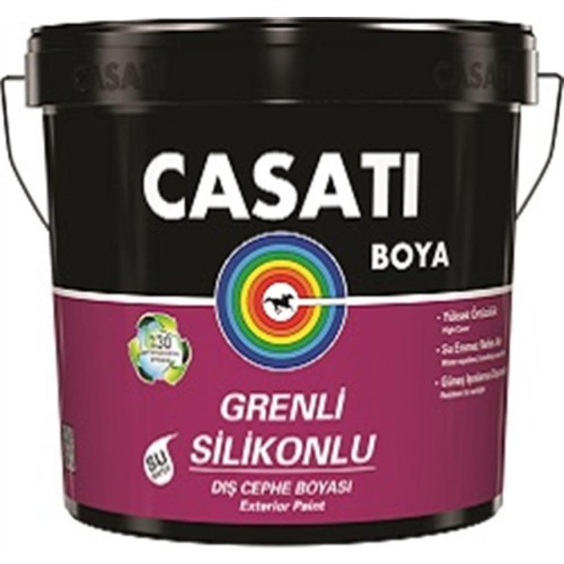 Casati Grenli Silikonlu Dış Cephe Boyası C001 Beyaz 25 kg