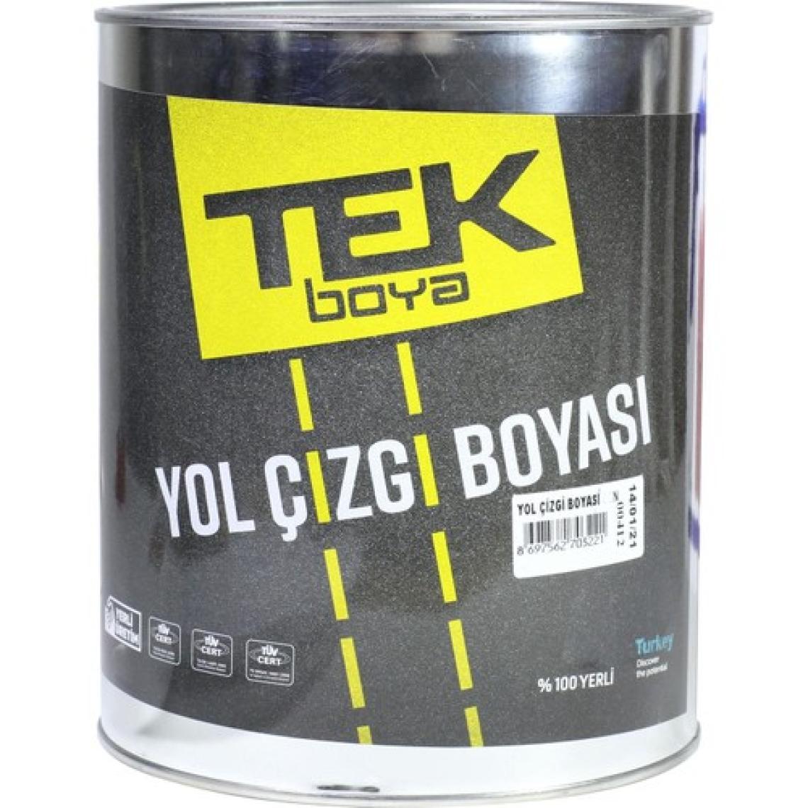 Tek Boya Yol Çizgi Asfalt Boyası 3 kg Sarı