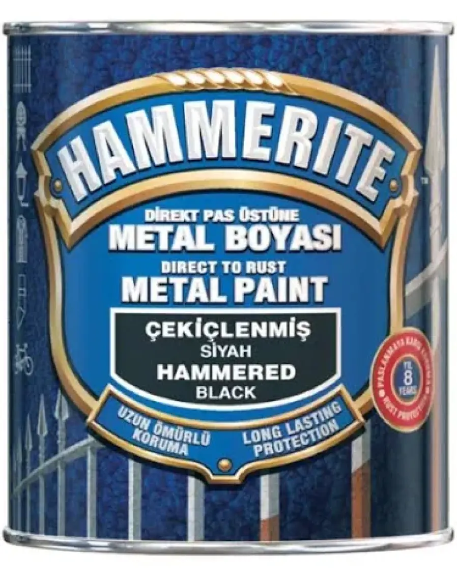 Hammerite Çekilçenmiş Boya 1 Kg Açık Mavi