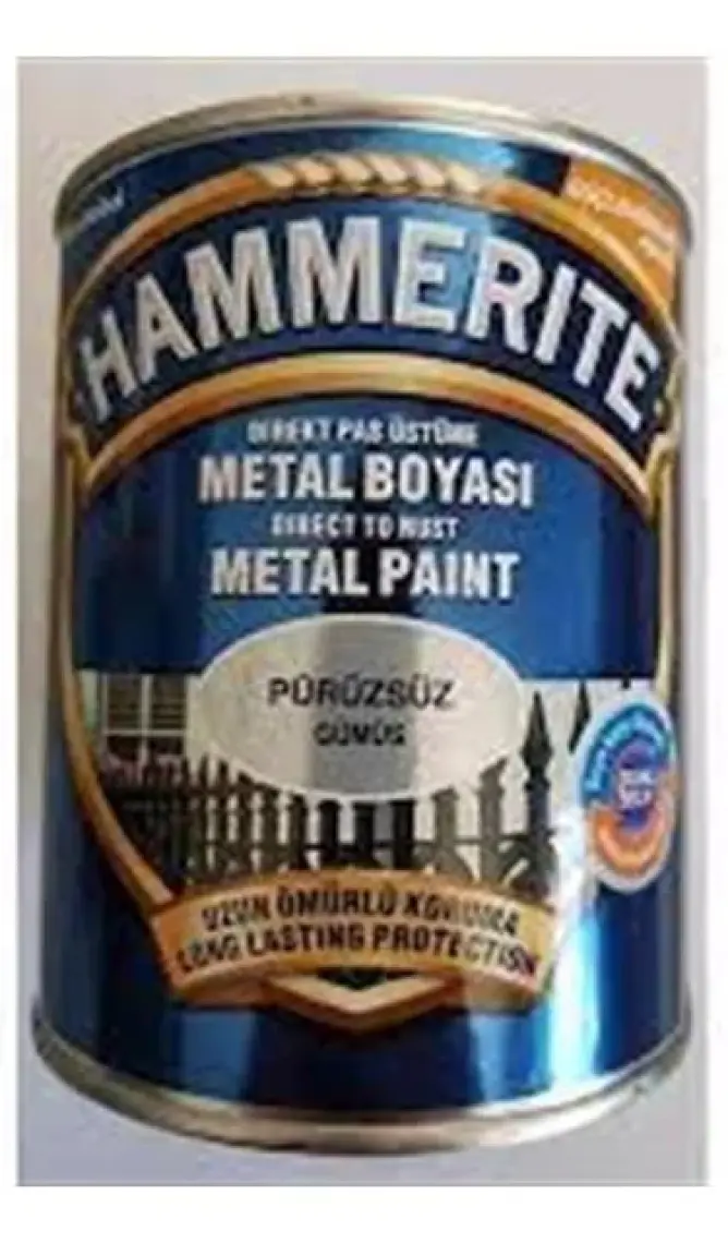 Hammerite Pürüzsüz Boya 3 Kg Gümüş