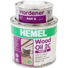 HEMEL Wood Oil 2C Çift Komponentli Doğal Yağ Chalk White 300 gr