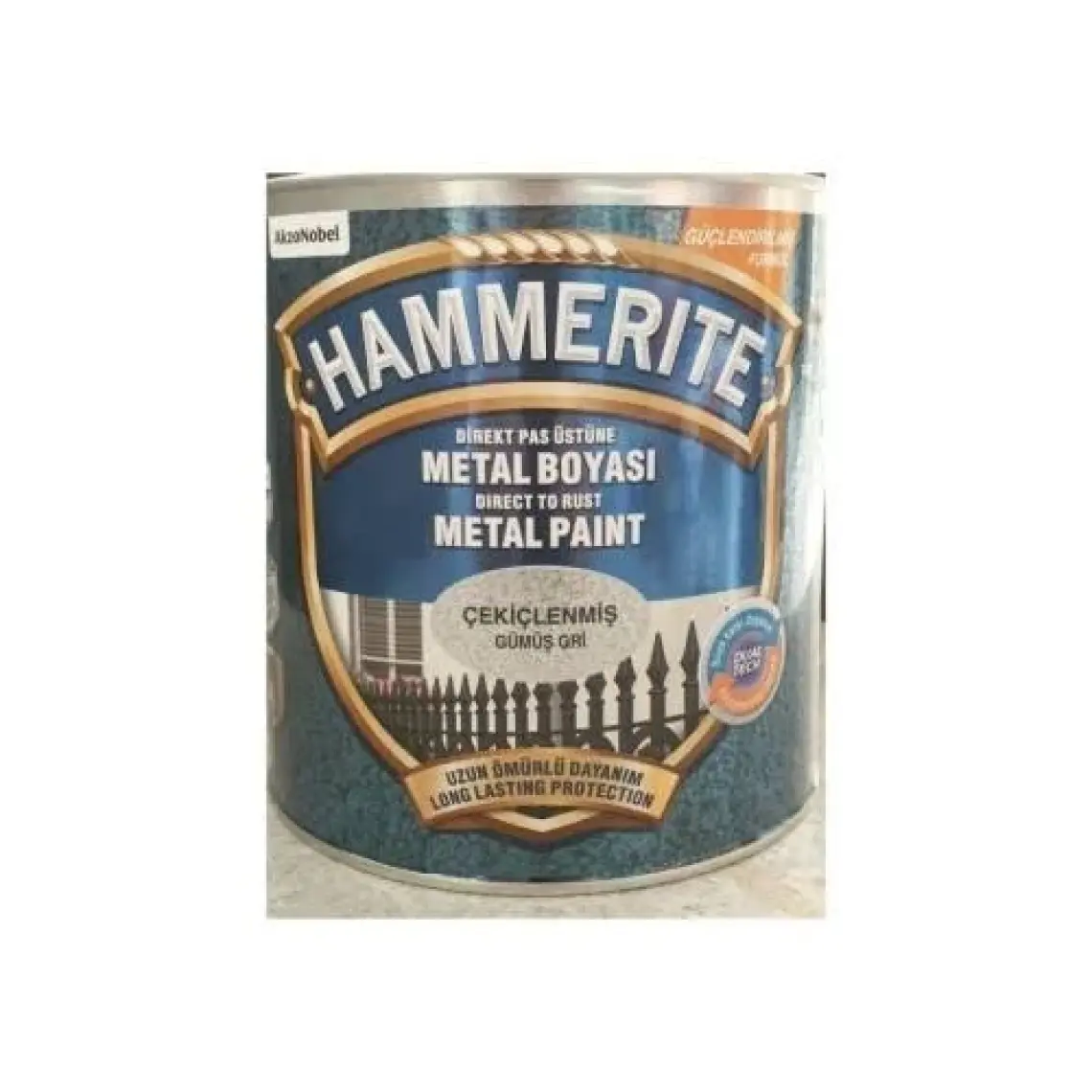Hammerite Çekilçenmiş Boya 3 Kg Gümüş Gri