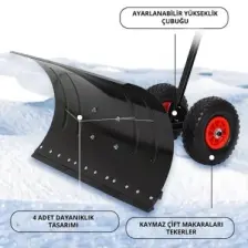 Garden Pro Gardenpro SP-005 Tekerlekli Kar ve Gübre Sıyırıcı