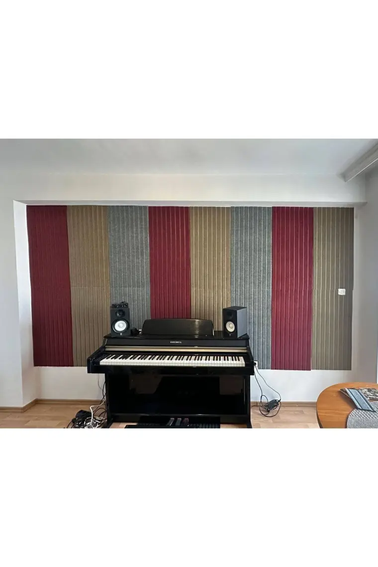 Tink Akustik ve Dekoratif Lambiri Desenli Keçe Panel 45X90 cm / 2 Adet / 0,81 M²