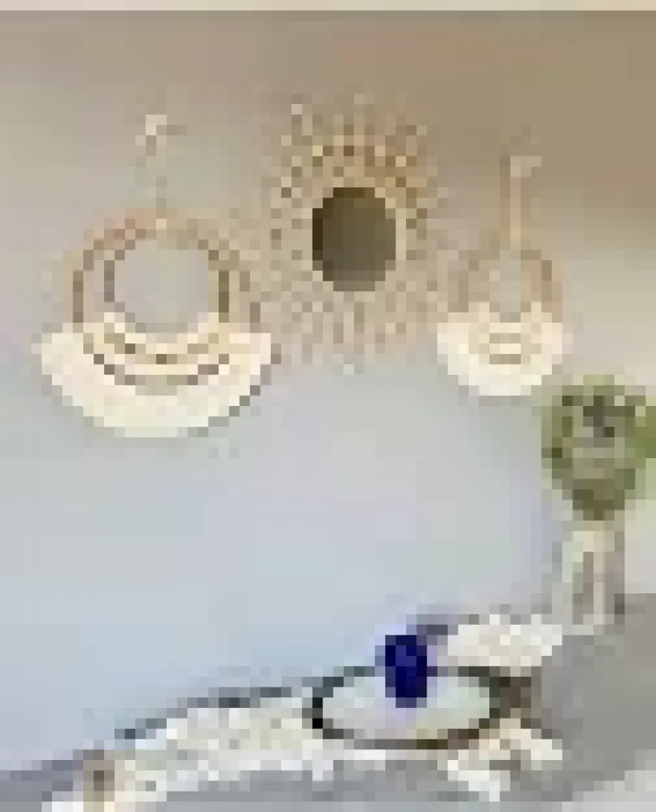 Kattuna Wall Decoration Art Bohem Makrome Duvar Dekorasyon Ürünü 3’lü Set