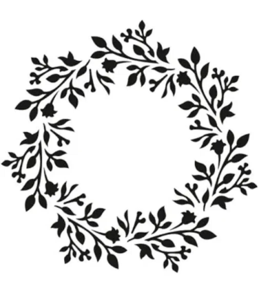 Filli Boya Afilli Stencil A1-1200 Çiçekli Taç 30X30