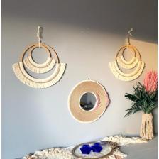 Kattuna Wall Decoration Art Bohem Makrome Duvar Dekorasyon Ürünü 3’lü Set