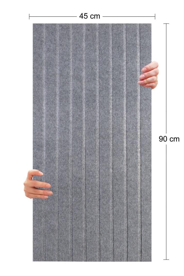 Tink Akustik ve Dekoratif Lambiri Desenli Keçe Panel 45X90 cm / 2 Adet / 0,81 M²