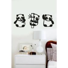 Numa Concept Panda Serisi 3'lü Duvar Dekor Ürünü-Duvar Süslemesi