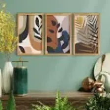 Bk Gift Dekoratif 3’lü Retro Ahşap Tablo-5