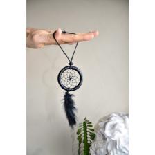 Miamantra Siyah Araba Süsü Rüya Kapanı / Düş Kapanı / Dikiz Ayna Süsü - 6 cm
